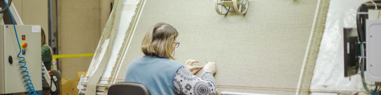 Inspection table fabric