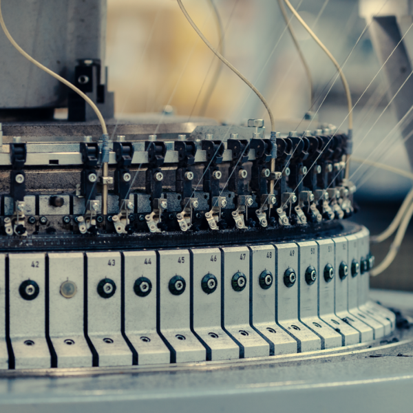 Knitting circular detail