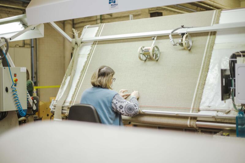 Inspection table fabric