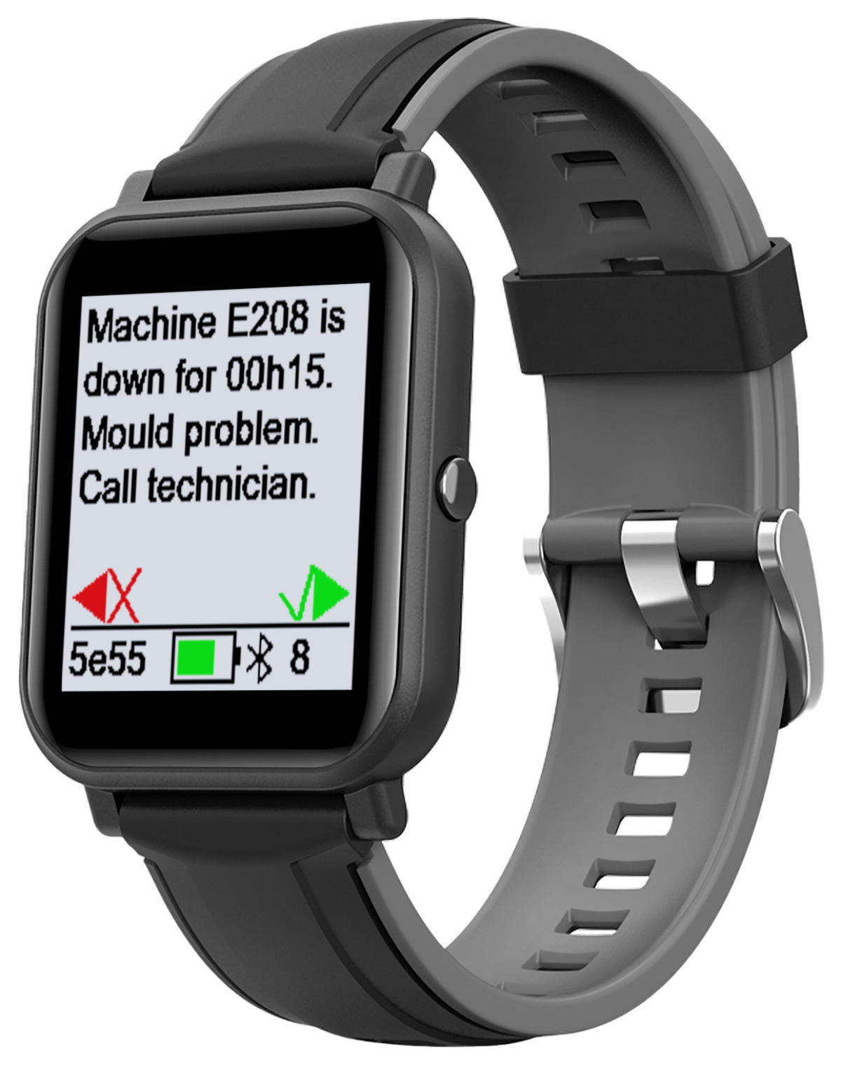 Smart Bracelet II Right Message Call Technician Plastics Light EN