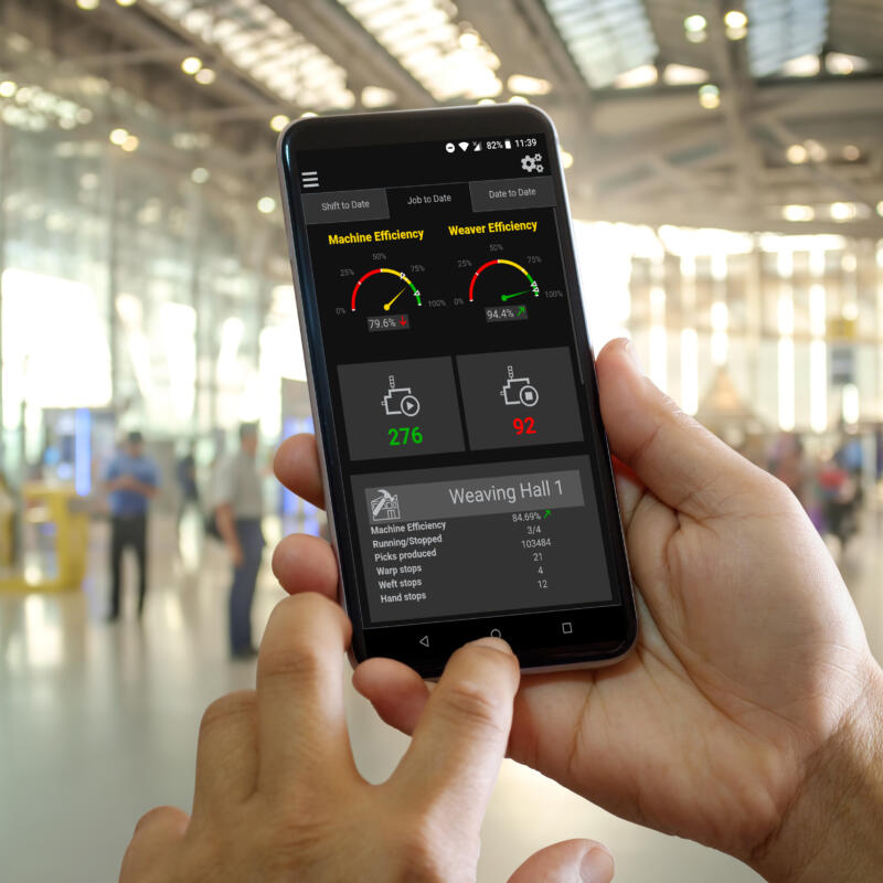 Smartphone Used At Airport